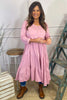 Piper Tiered Cotton Tunic Pink