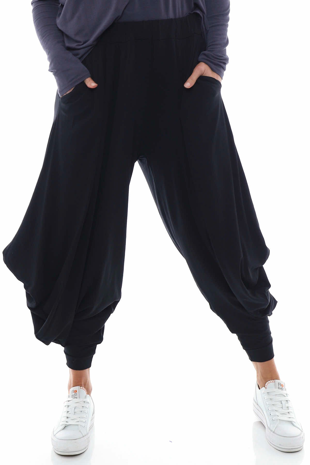 Carey Harem Pants Black