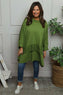 Mozelle Crochet Detail Cotton Top Olive