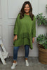Mozelle Crochet Detail Cotton Top Olive