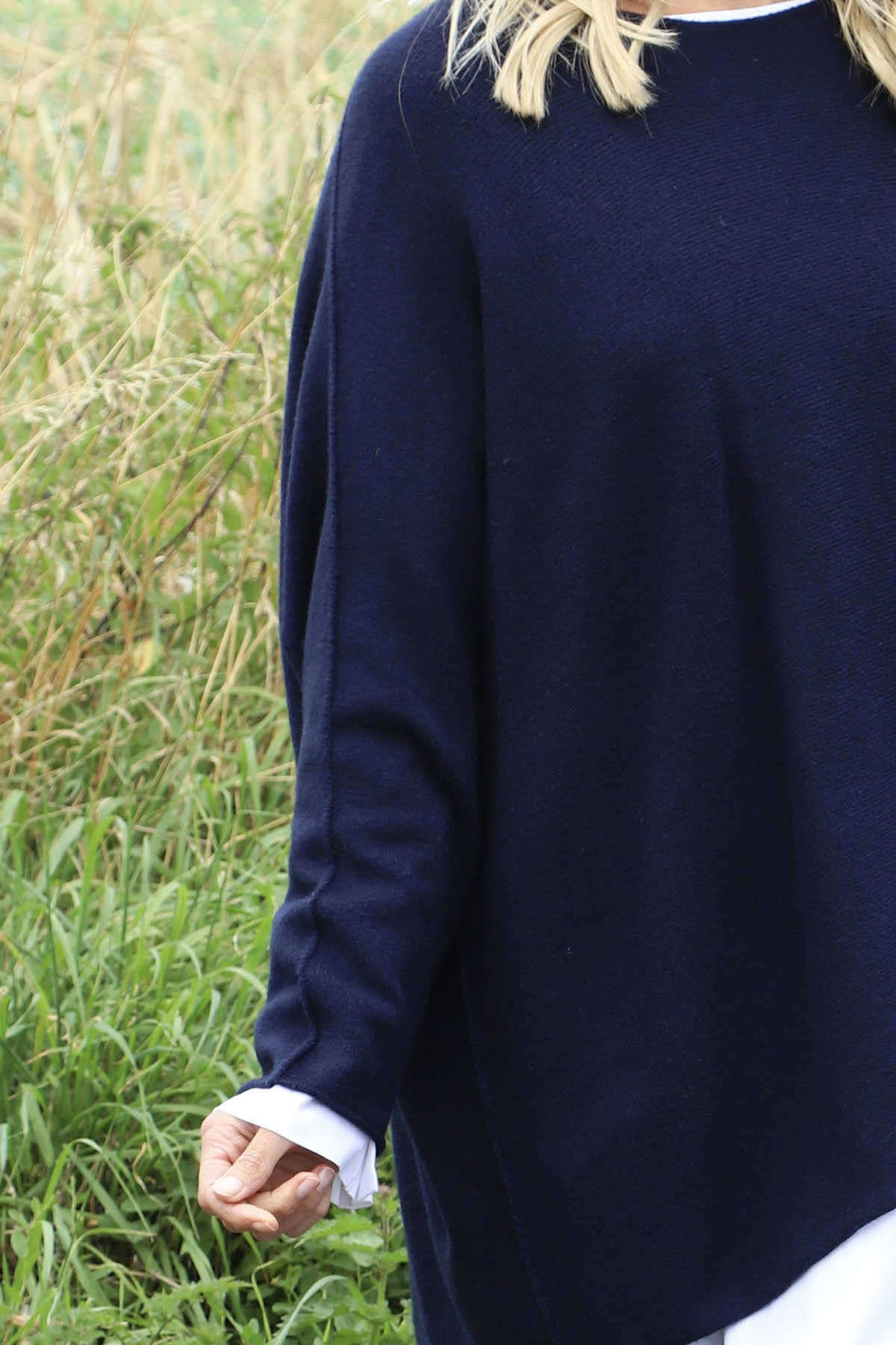 Leah Knitted Jumper Navy
