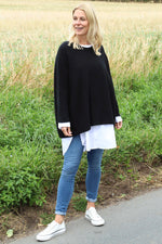 Leah Knitted Jumper Black Black - Leah Knitted Jumper Black