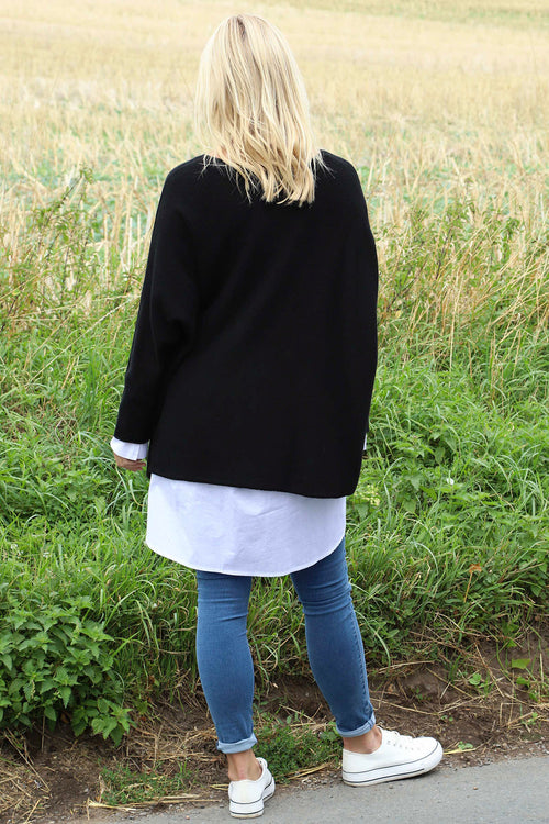 Leah Knitted Jumper Black - Image 4