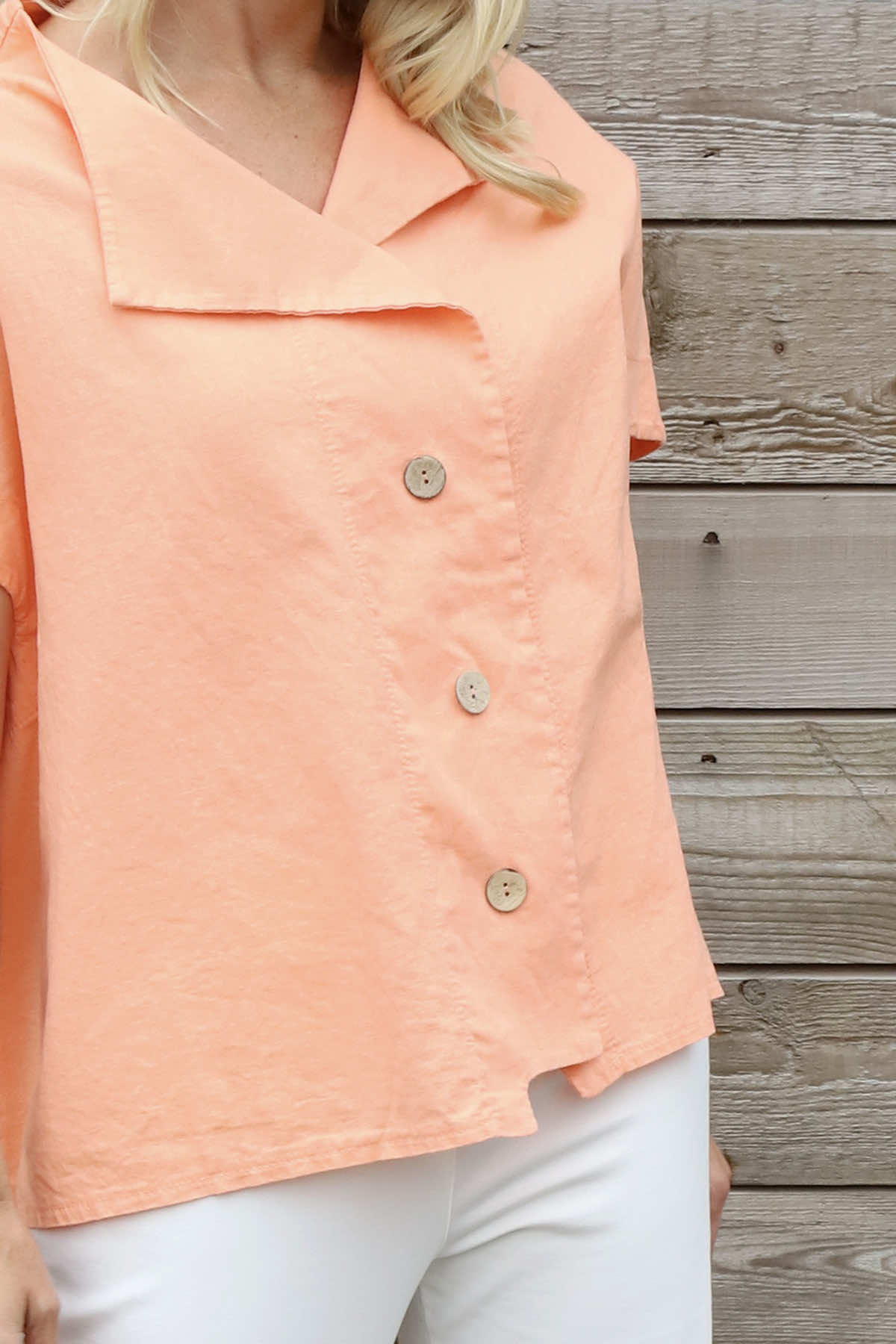 Sabella Linen Shirt Orange