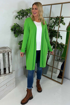 Gabi Waterfall Cardigan Green