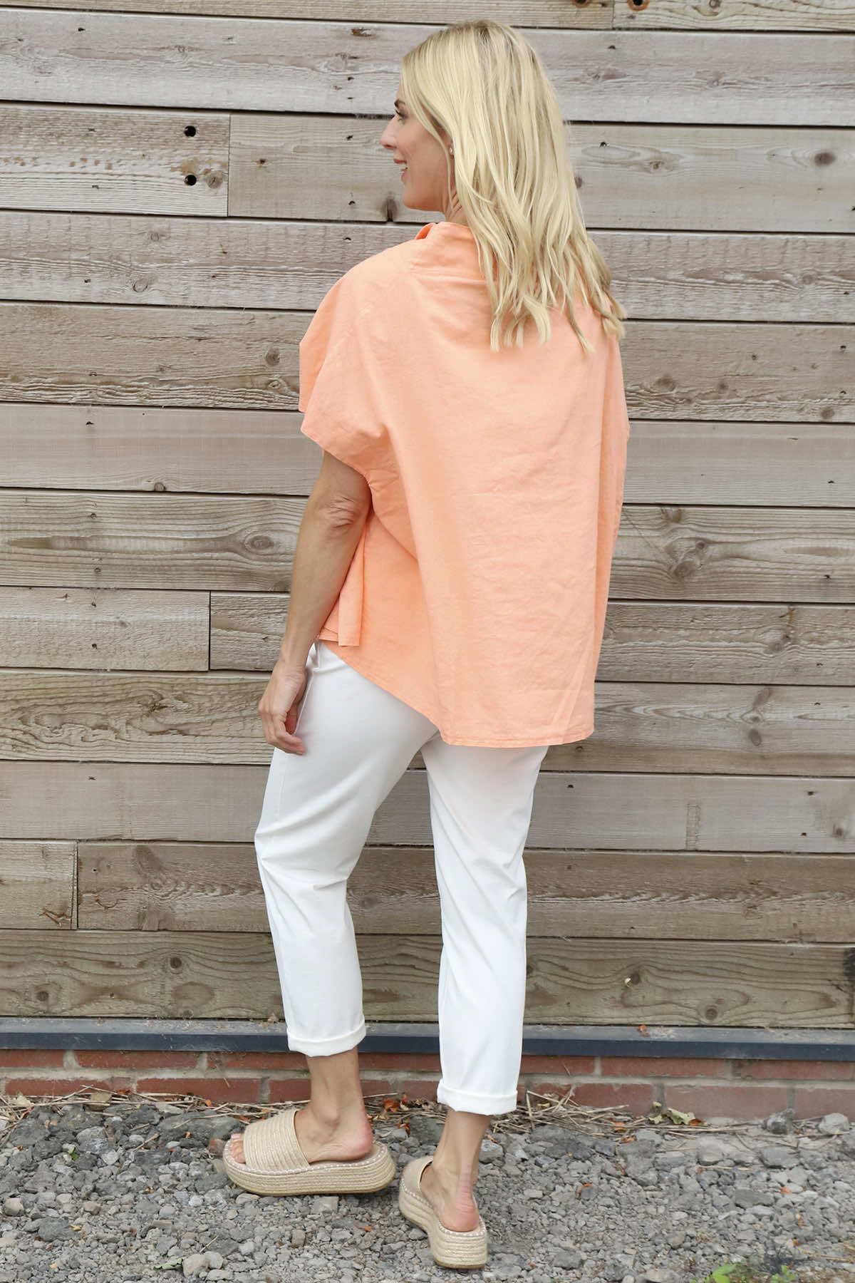Sabella Linen Shirt Orange