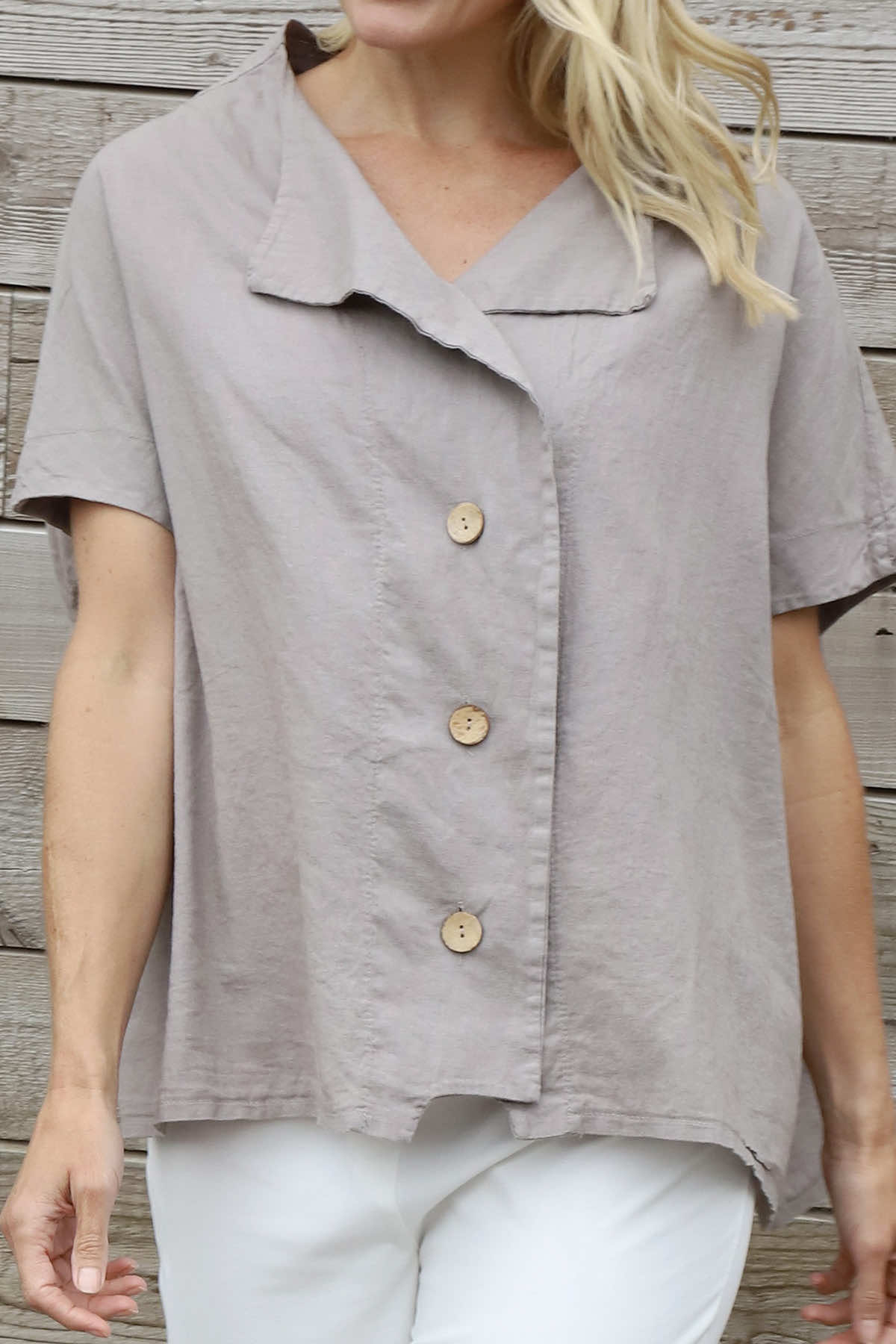 Sabella Linen Shirt Mocha