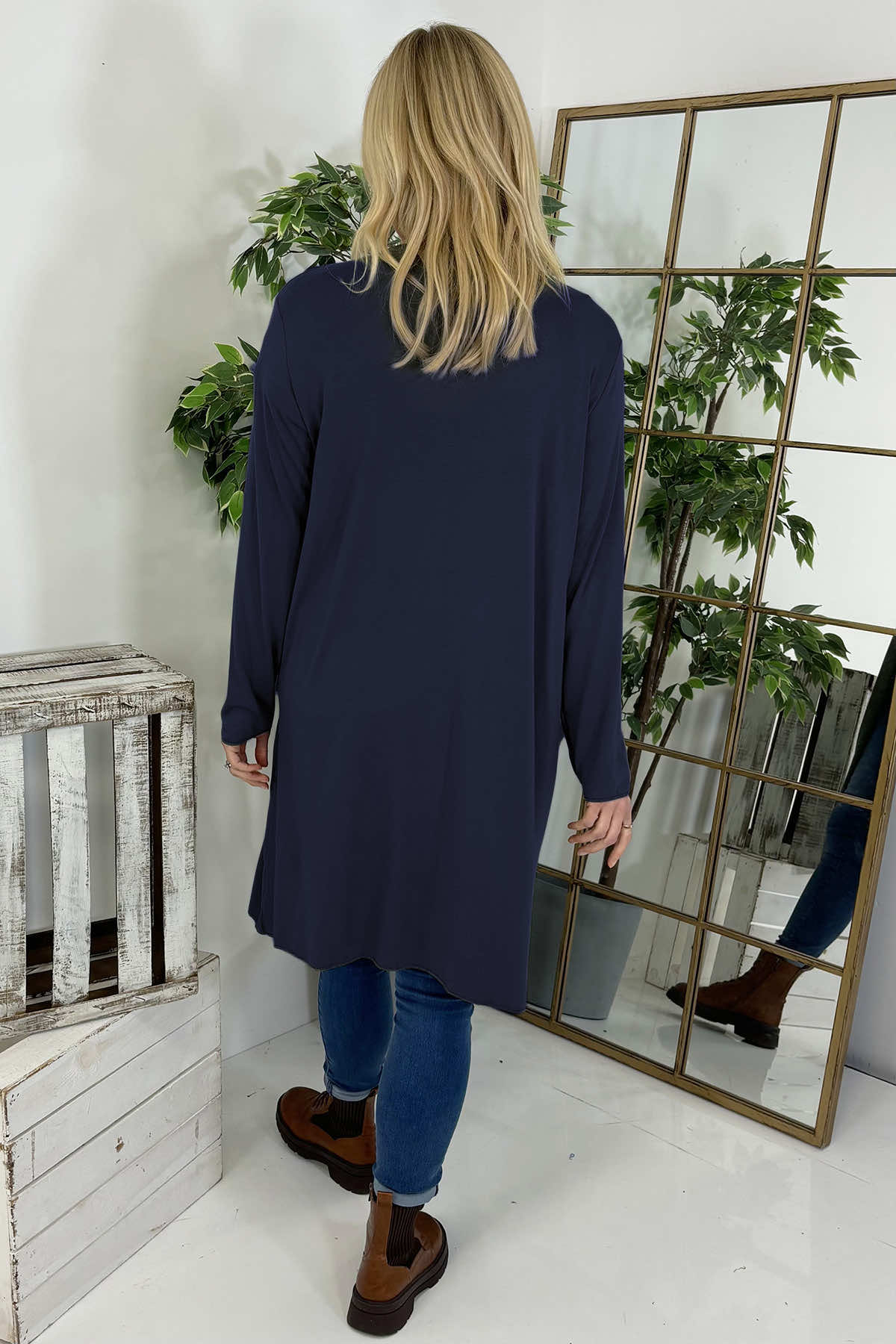 Gabi Waterfall Cardigan Navy