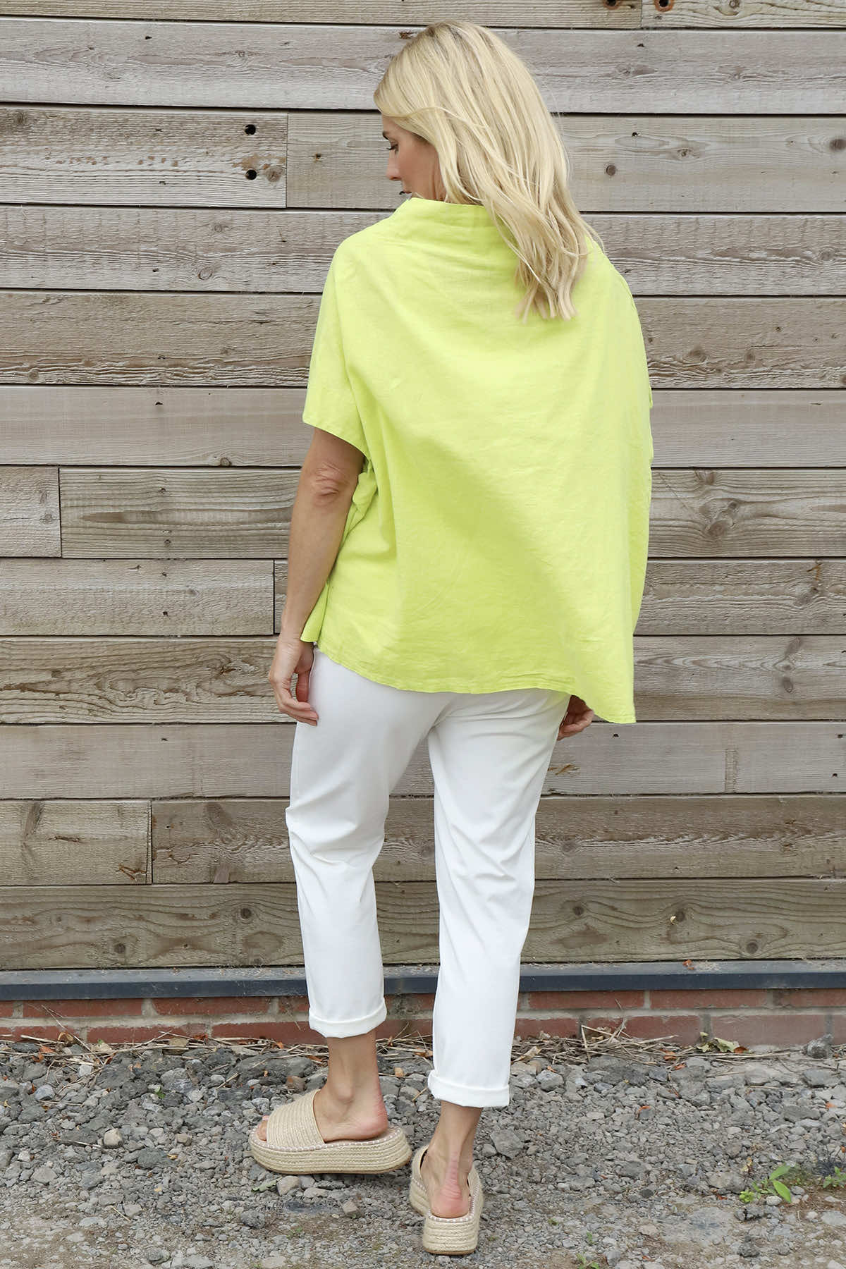 Sabella Linen Shirt Lime