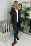 Gabi Waterfall Cardigan Charcoal