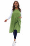Martella Sleeveless Pocket Linen Tunic Green