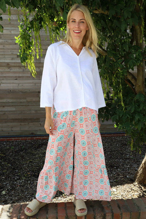 Maribel Print Trousers Pink - Image 2