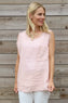Therese Sleeveless Linen Top Pink