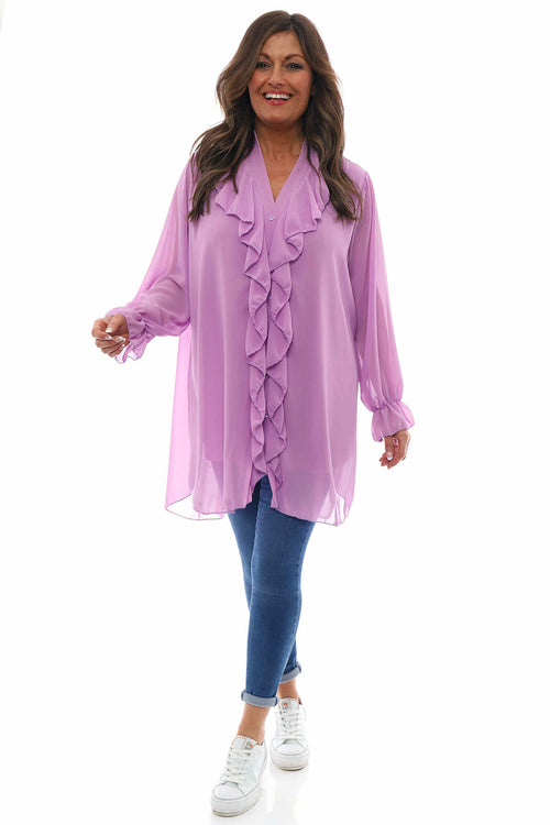 Dorota Shirt Tunic Lilac - Image 4