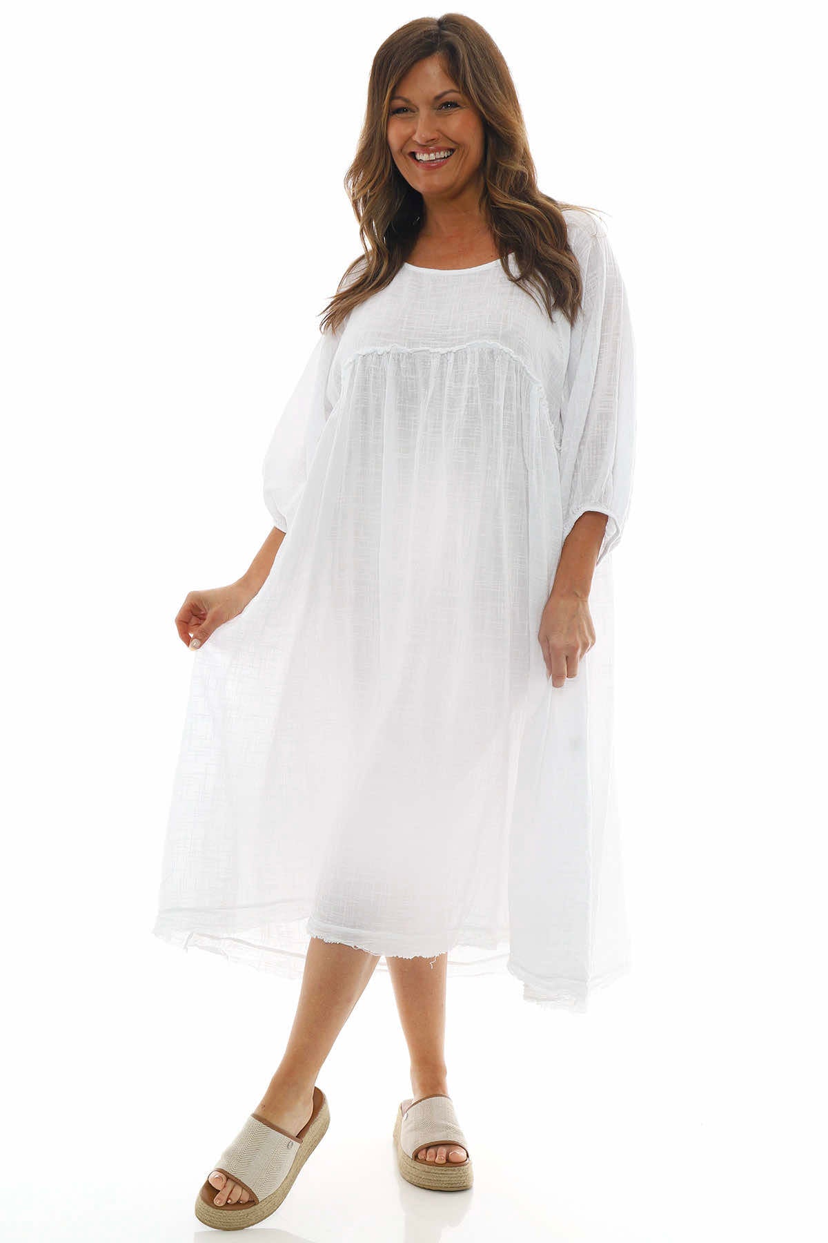 Morianna Cotton Dress White