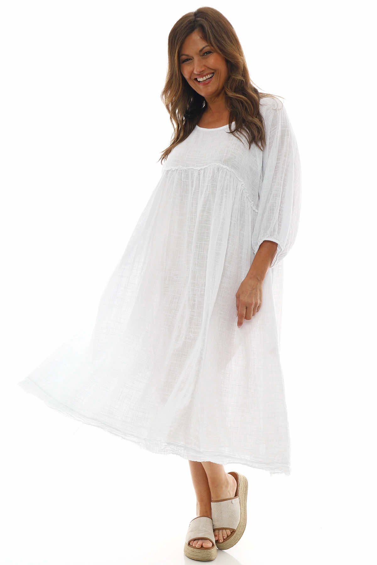 Morianna Cotton Dress White