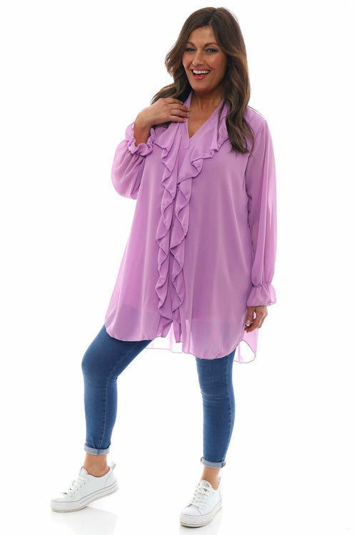 Dorota Shirt Tunic Lilac - Image 5