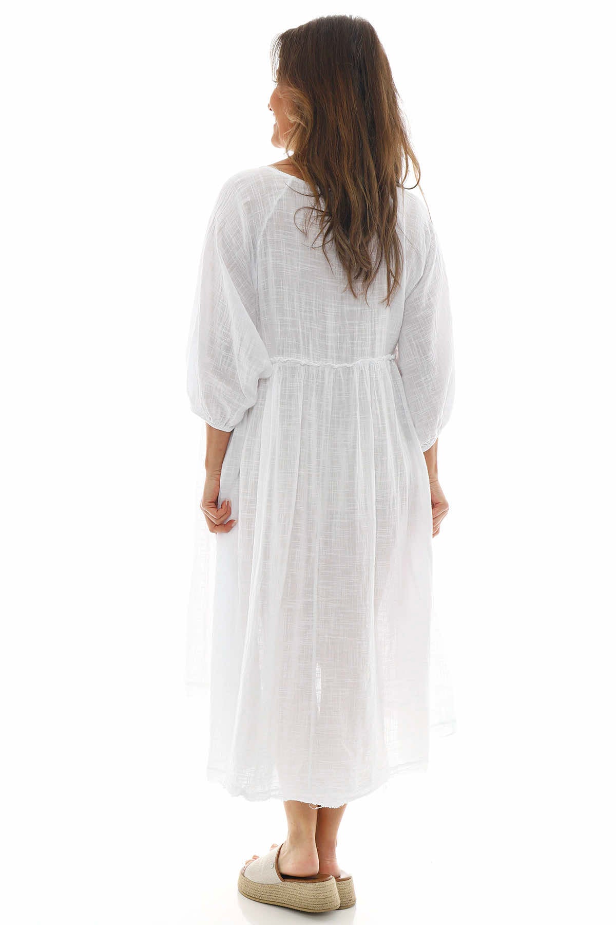 Morianna Cotton Dress White