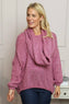 Baylin Scarf Knitted Jumper Pink