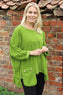 Daisy Needlecord Top Green
