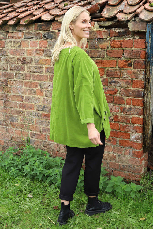 Daisy Needlecord Top Green - Image 4