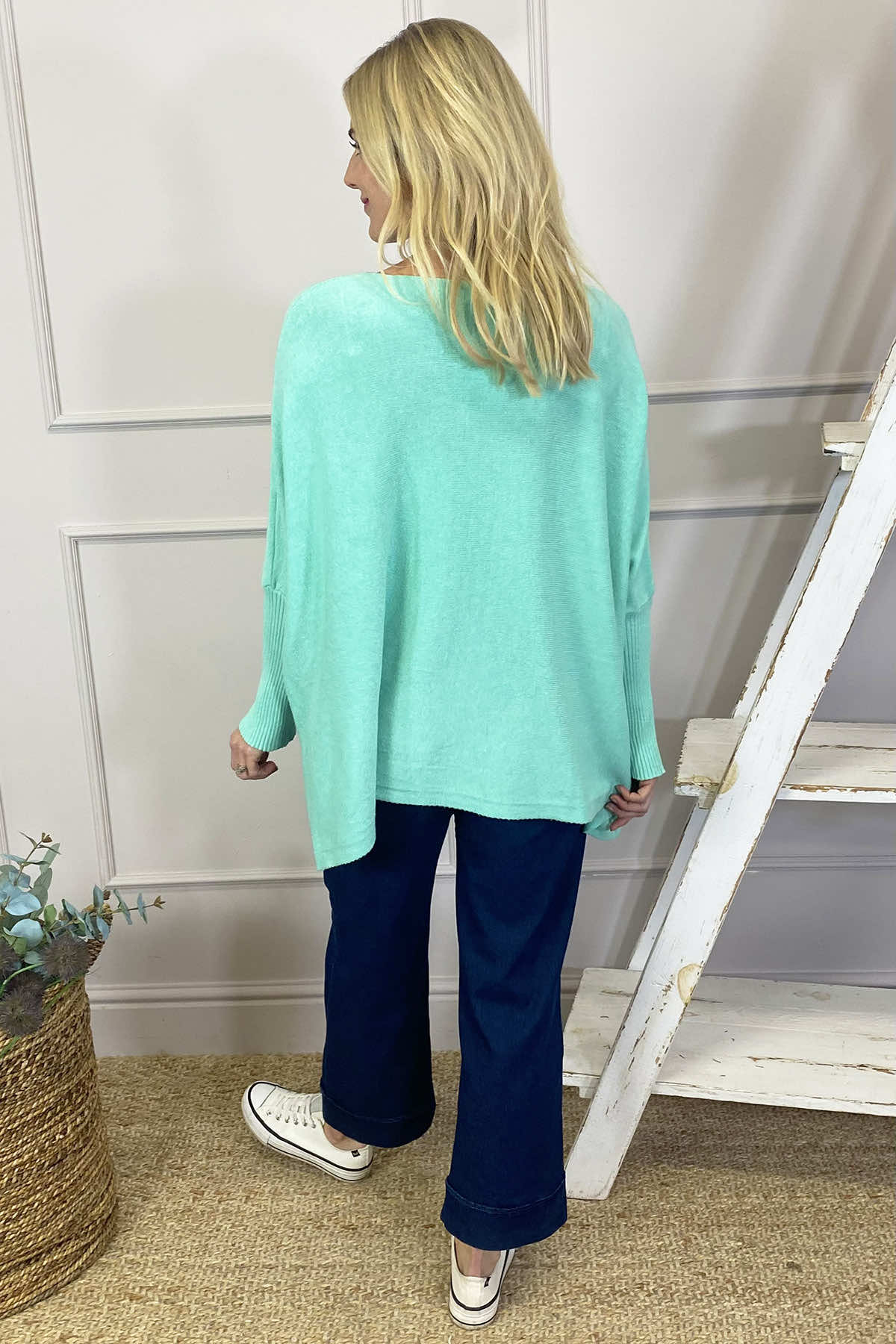 Libby Heart Knitted Jumper Mint