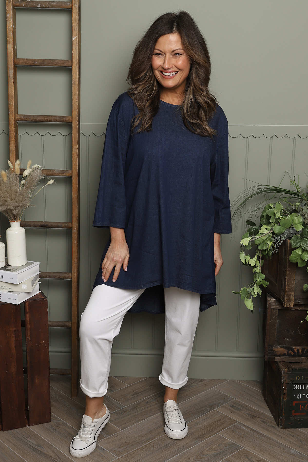 Lulu Denim Tunic Dark Denim