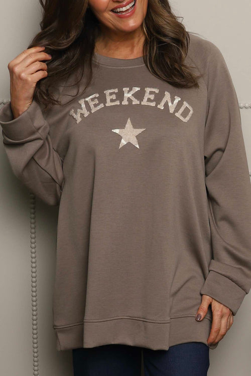 Alice Weekend Sweatshirt Mocha - Image 3