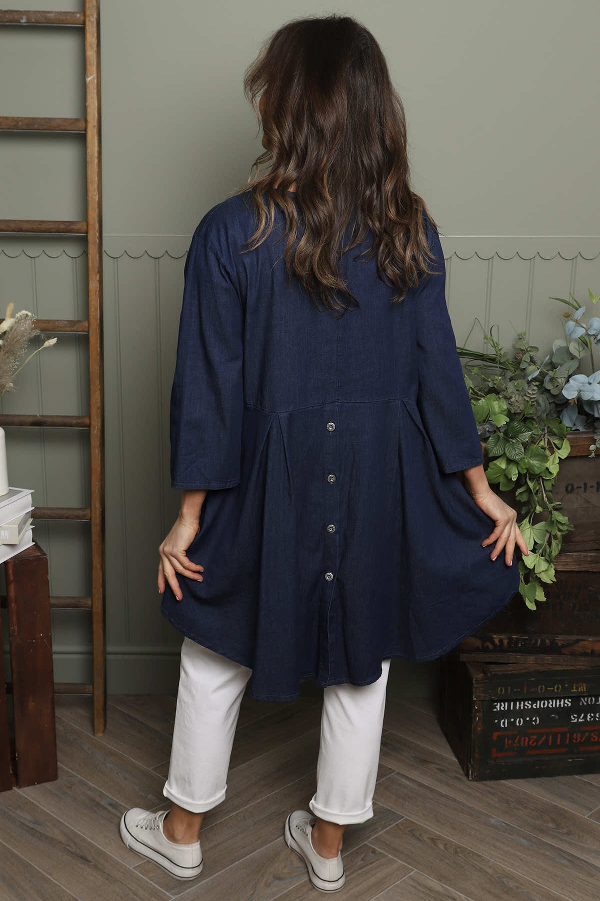 Lulu Denim Tunic Dark Denim
