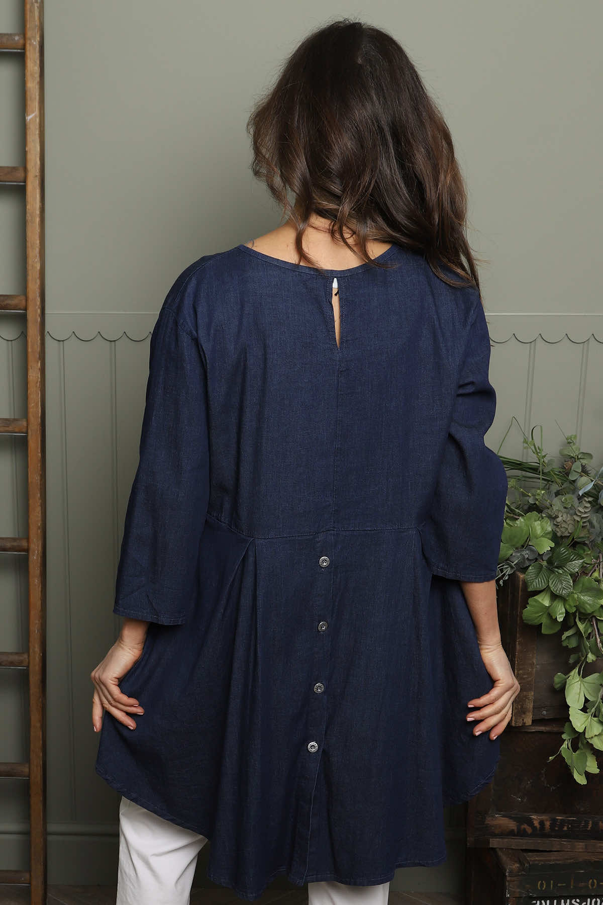 Lulu Denim Tunic Dark Denim