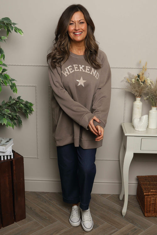 Alice Weekend Sweatshirt Mocha - Image 2