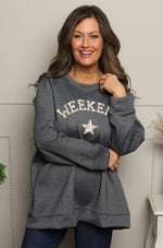 Alice Weekend Sweatshirt Marl Charcoal Marl Charcoal - Alice Weekend Sweatshirt Marl Charcoal