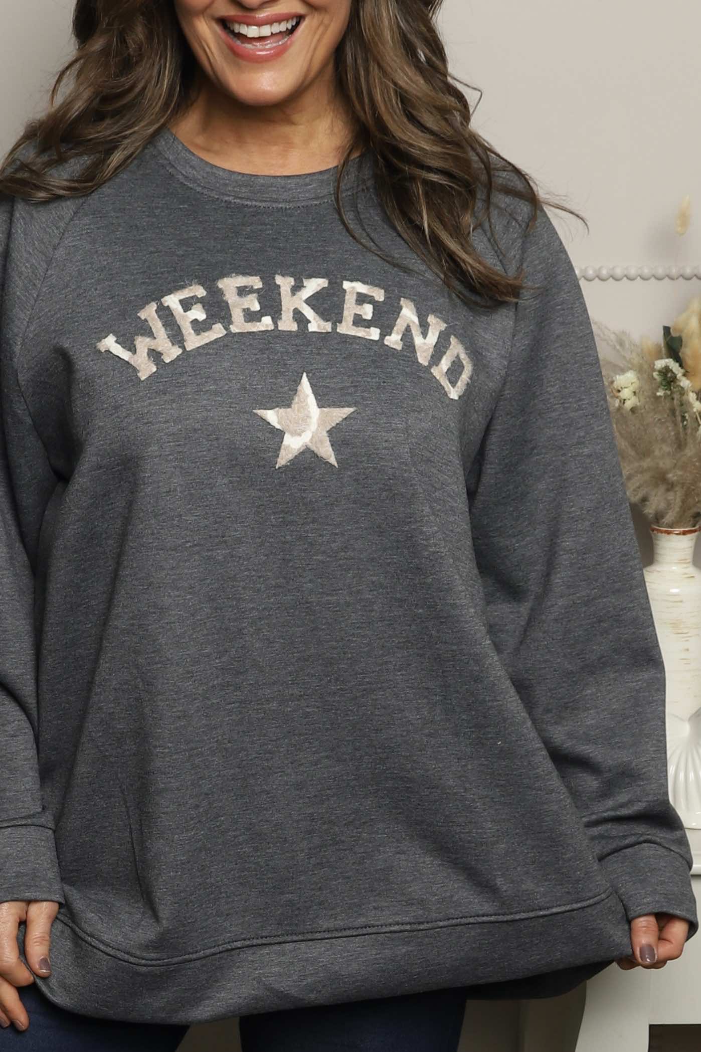 Alice Weekend Sweatshirt Marl Charcoal