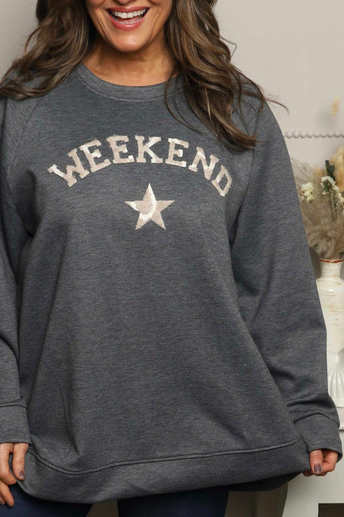 Alice Weekend Sweatshirt Marl Charcoal - Image 3