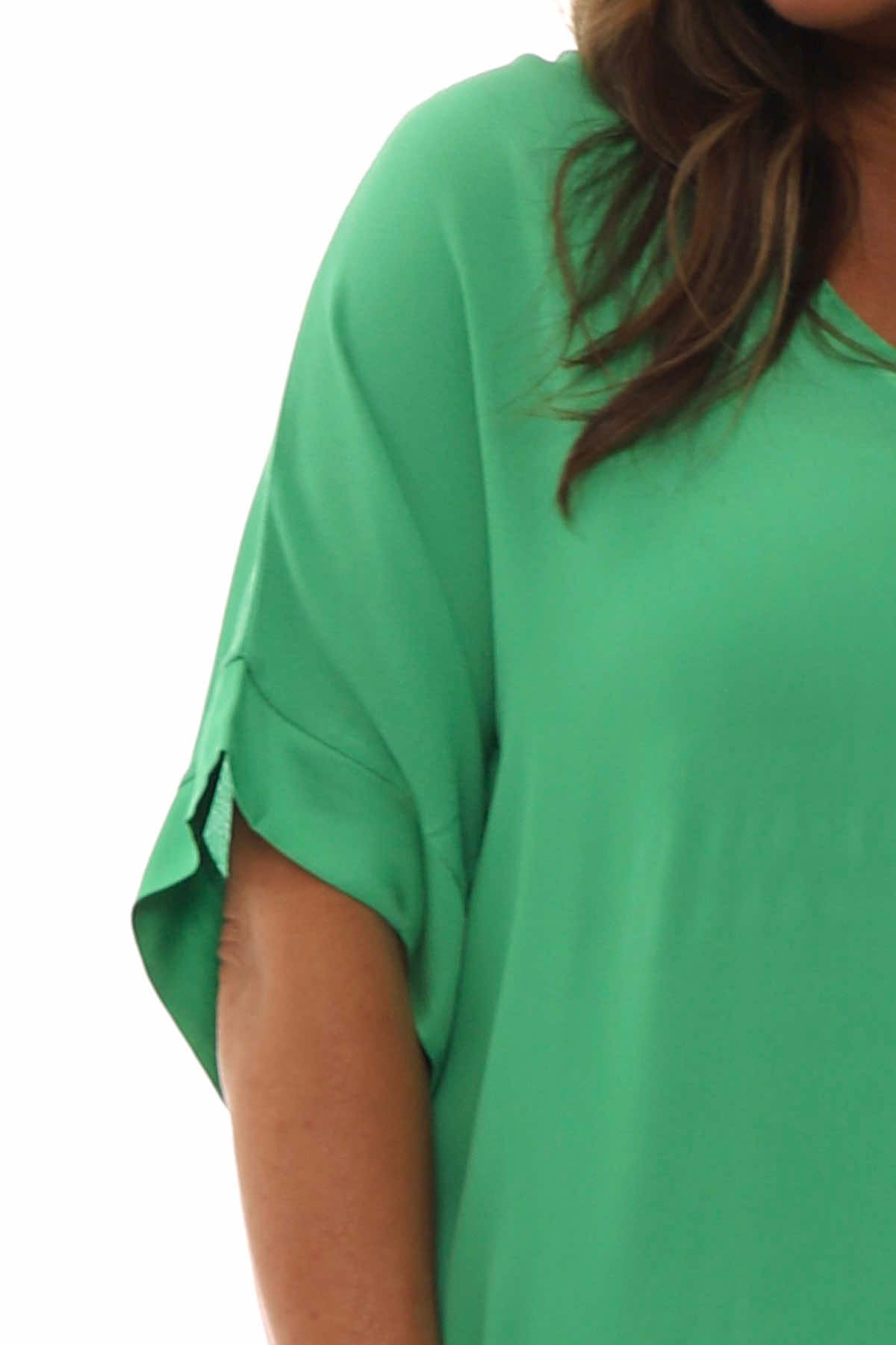 Sia V-Neck Top Emerald