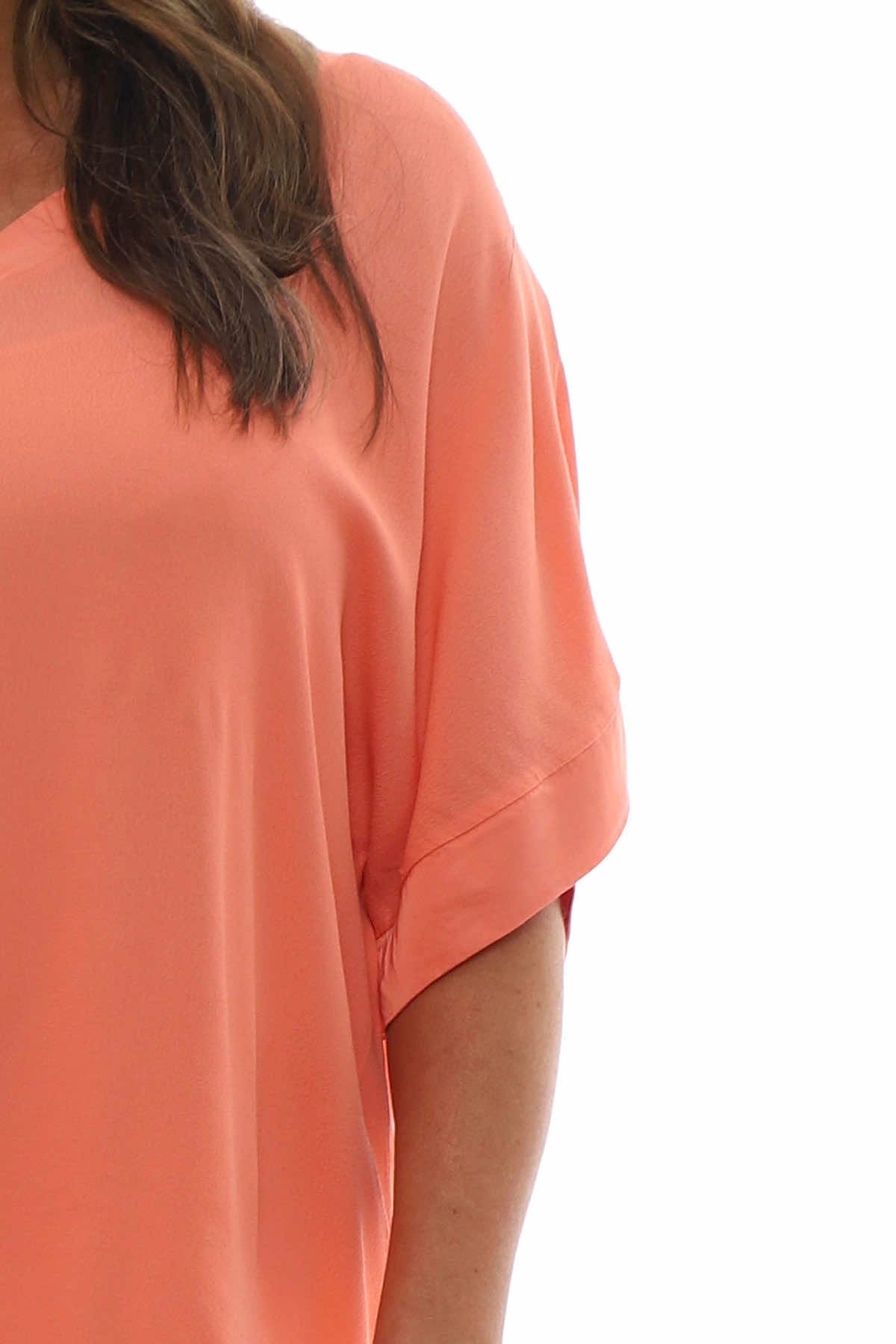 Sia V-Neck Top Orange