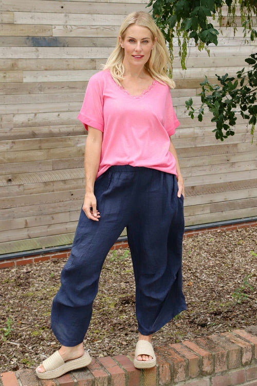 Robyn V-Neck Top Fuchsia - Image 6