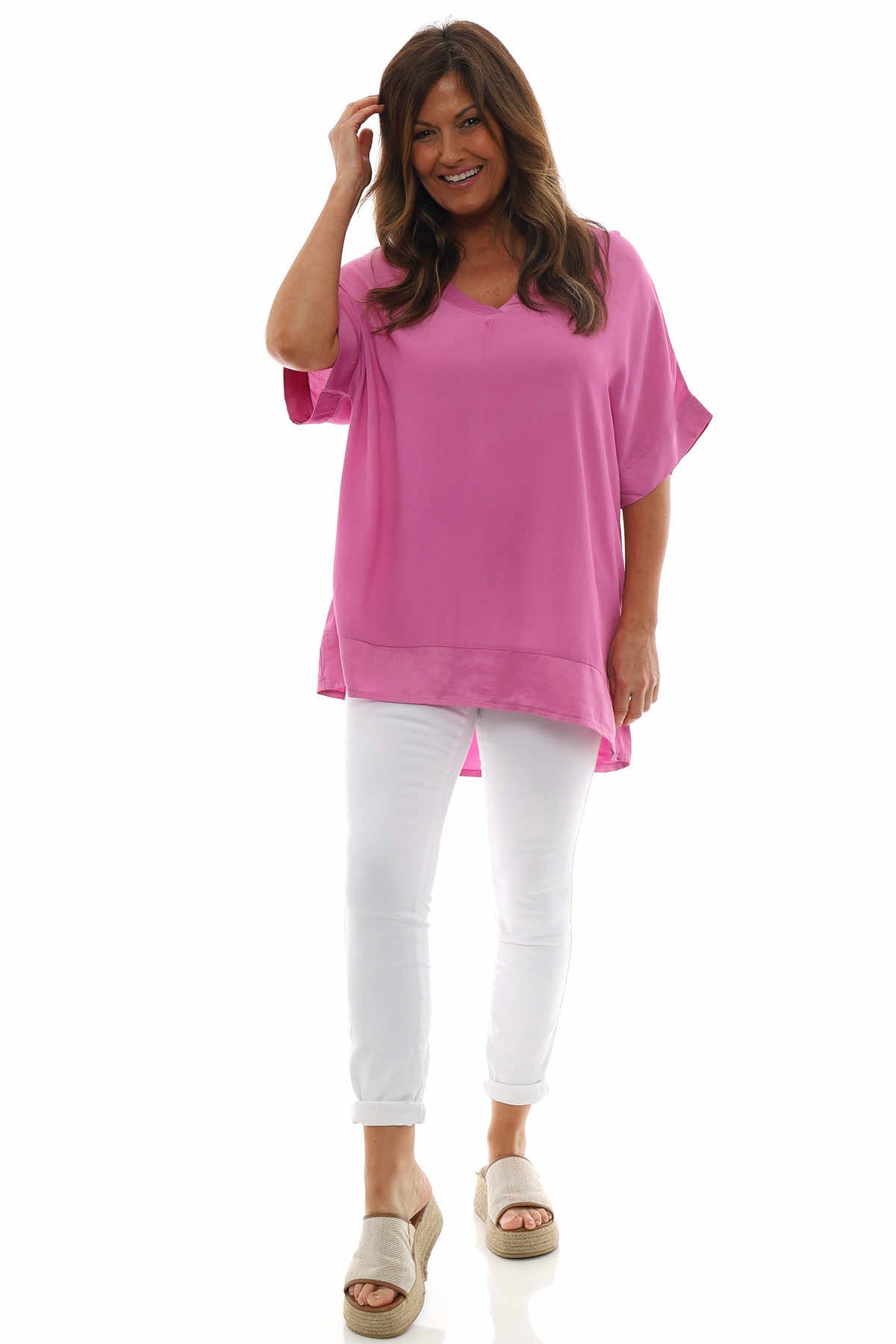 Sia V-Neck Top Light Purple