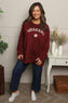 Alice Weekend Sweatshirt Wine