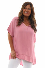 Sia V-Neck Top Rose Rose - Sia V-Neck Top Rose