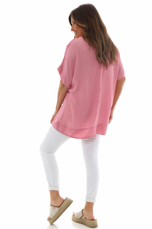 Sia V-Neck Top Rose - Image 5