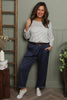 Charlie Belted Trousers Navy