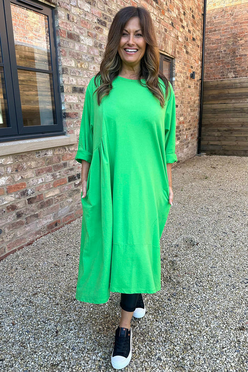 Betsy Cotton Dress Green