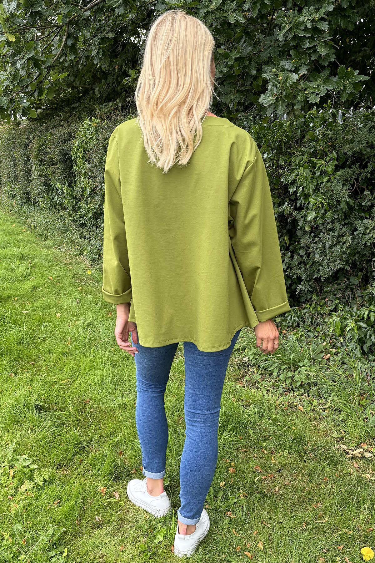 Paige Pocket Cotton Top Olive