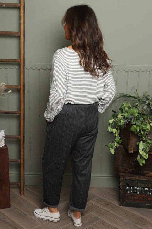Charlie Belted Trousers Black - Image 4