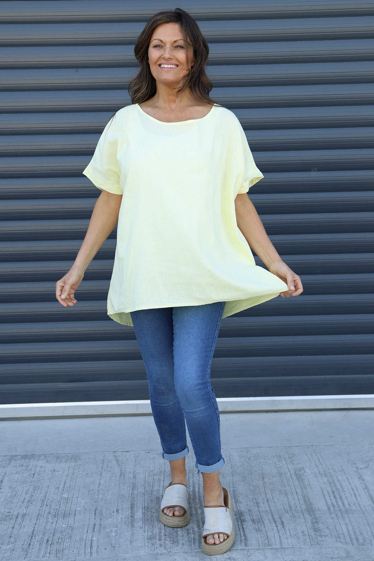 Broadstairs Linen Top Yellow