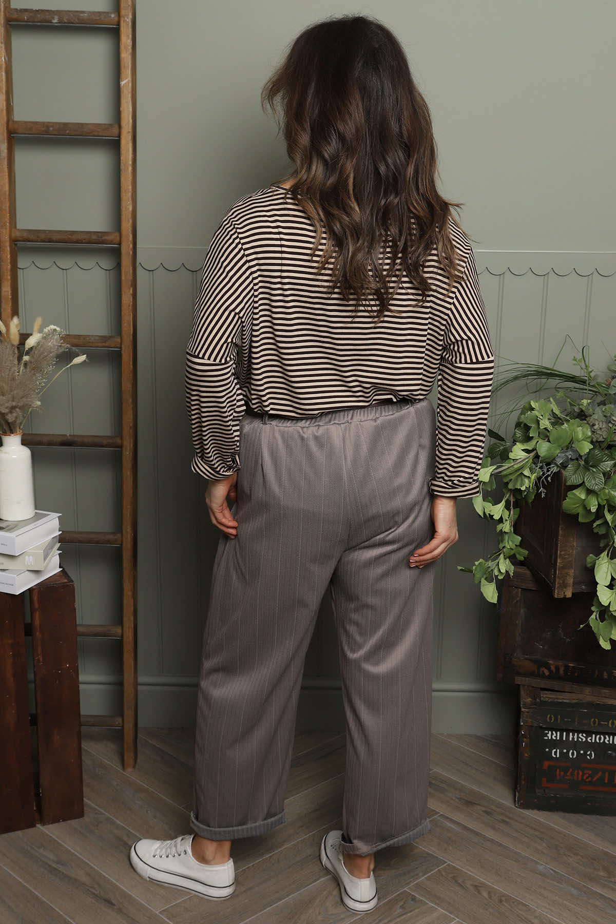 Charlie Belted Trousers Mocha