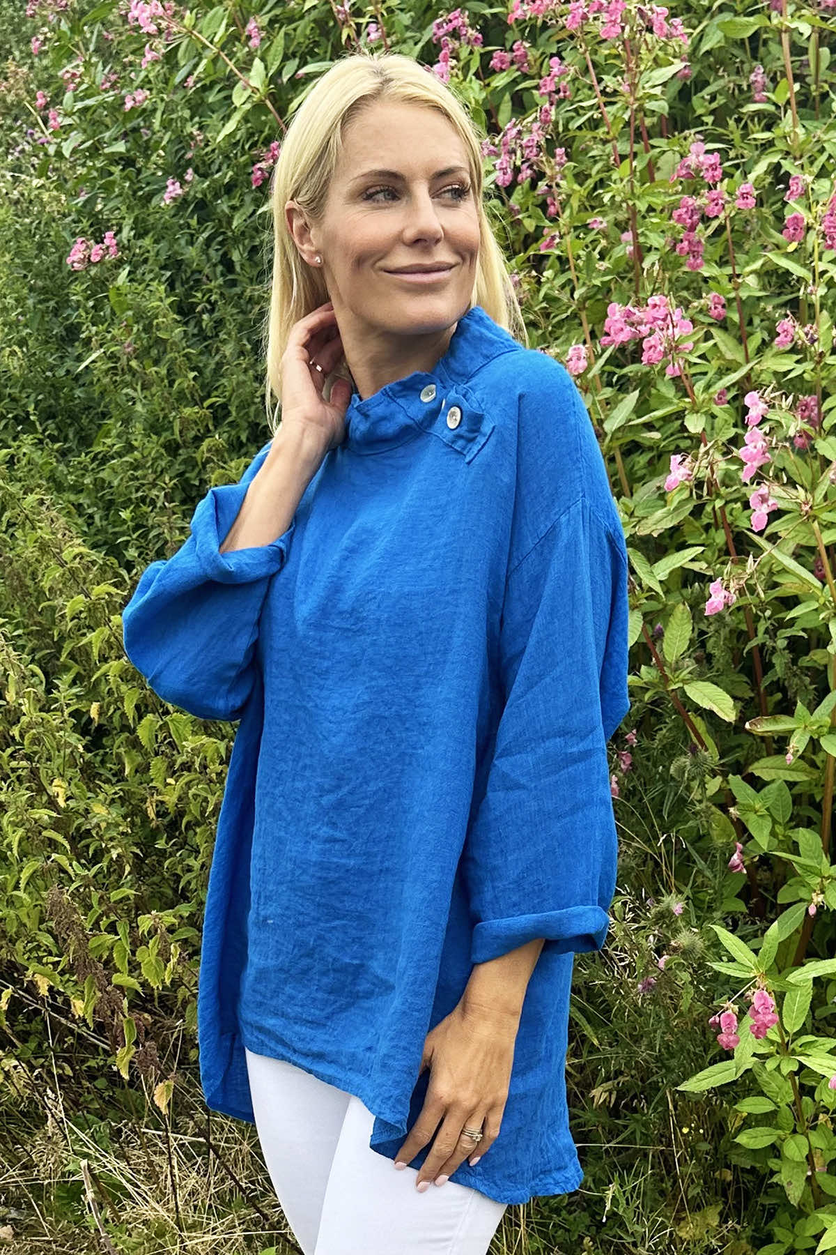 Bradley Linen Top Cobalt