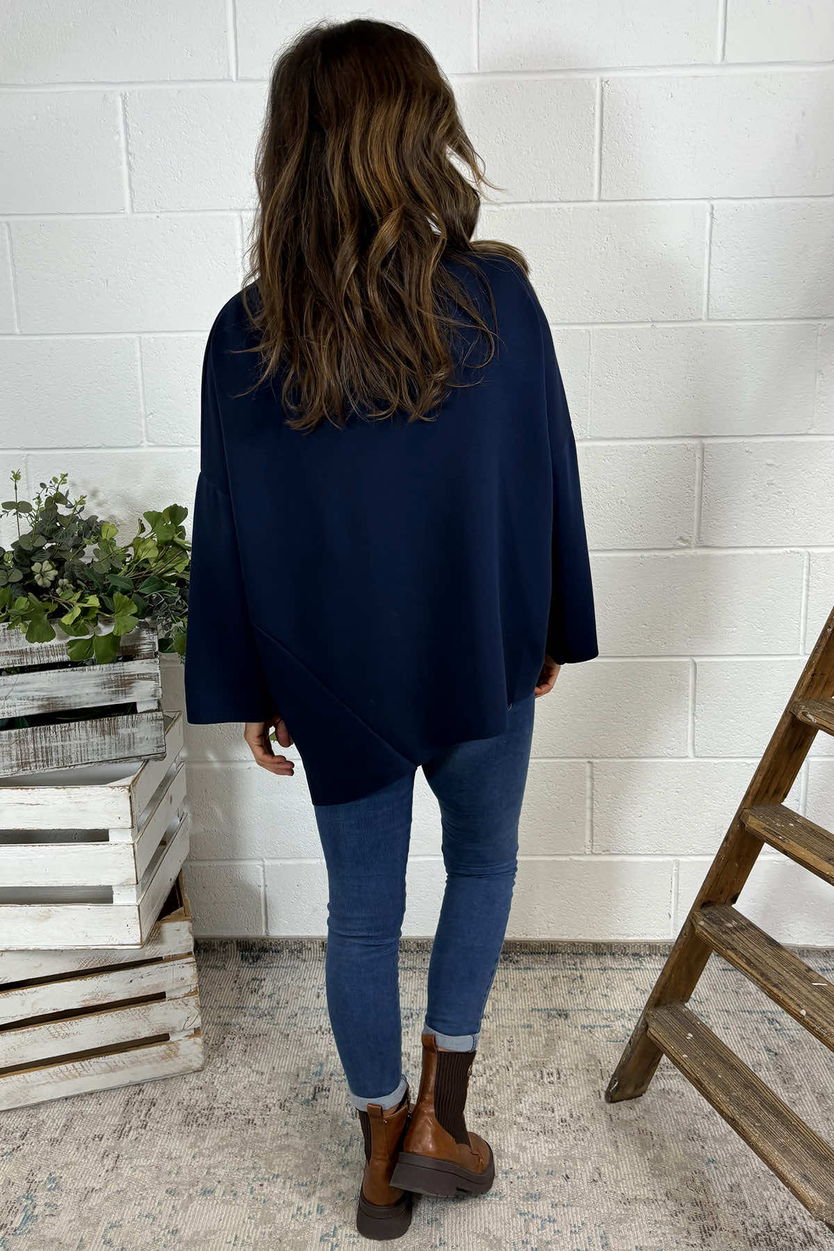 Gracie Top Navy