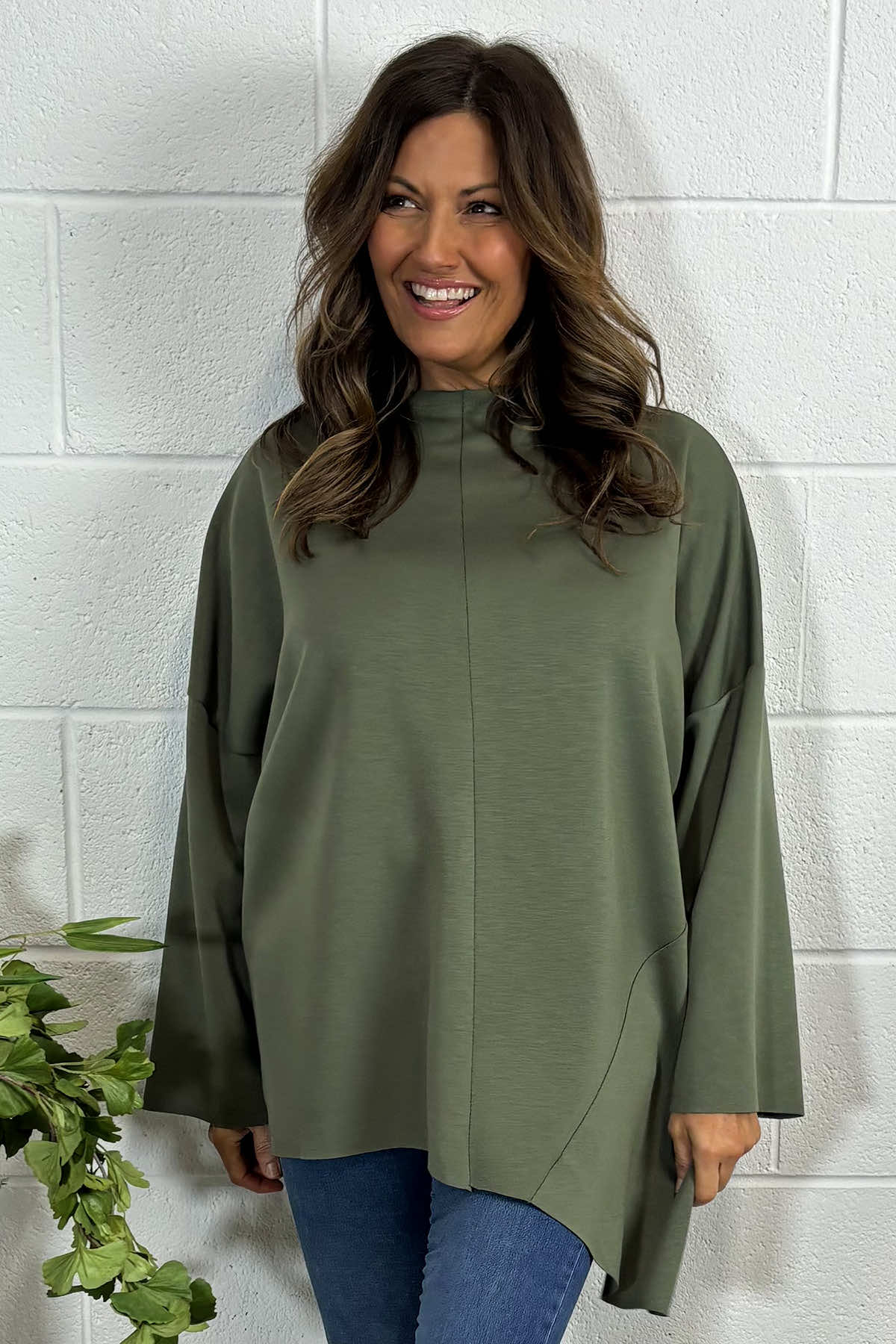 Gracie Top Khaki